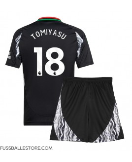 Günstige Arsenal Takehiro Tomiyasu #18 Auswärts Trikotsatzt Kinder 2024-25 Kurzarm (+ Kurze Hosen)